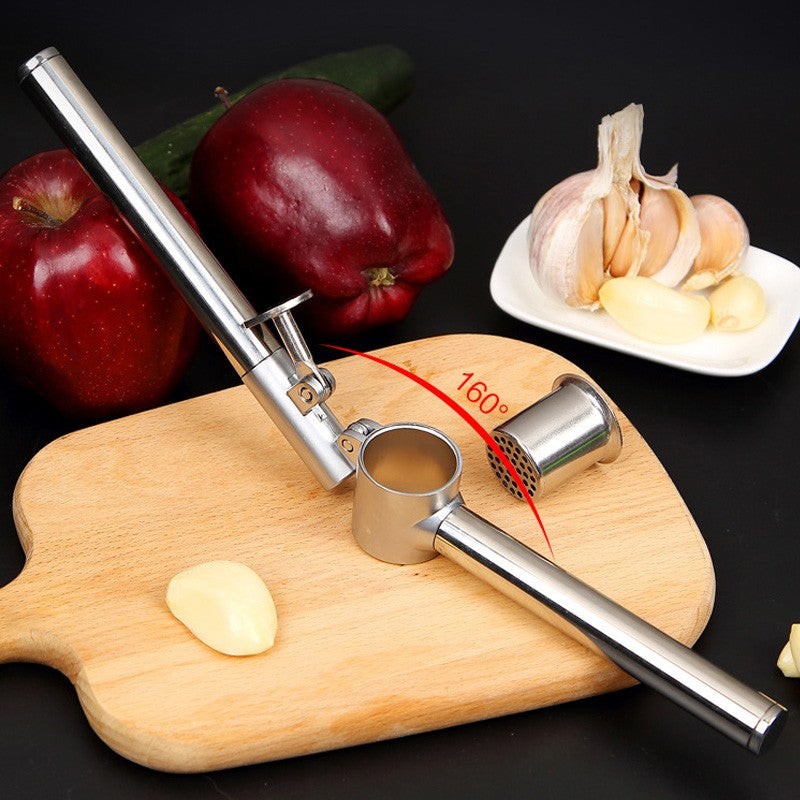 Prensa de ajo de acero inoxidable, trituradora de ajo manual, trituradora de ali