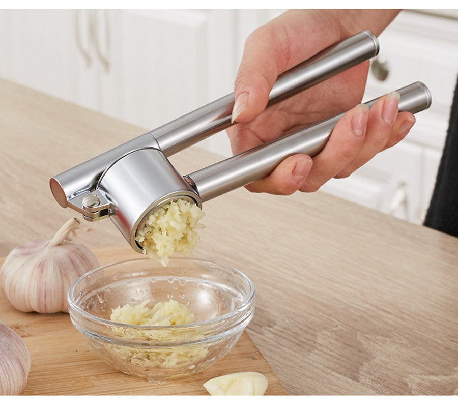Prensa de ajo de acero inoxidable, trituradora de ajo manual, trituradora de ali