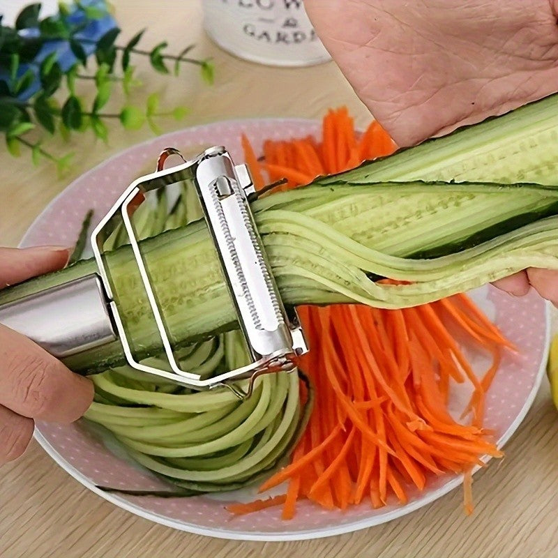 Pelador de verduras de cocina, cepillador de melón de acero inoxidable, pelador