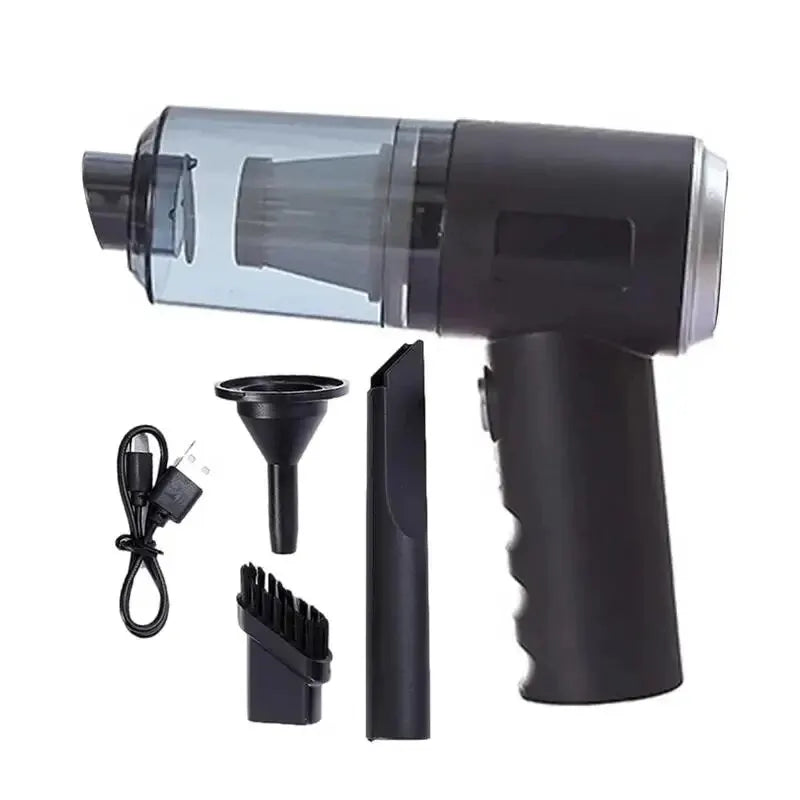 Aspiradora 3 en 1, combinación integrada de succión y soplado, carga USB, aspiradora pequeña para coche y hogar